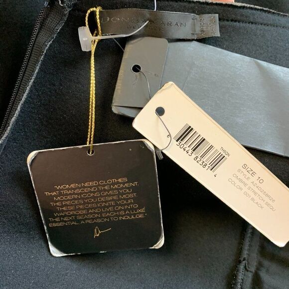 Donna Karan black sequin Bodice Flare Dress Sz 10 - Picture 8 of 15